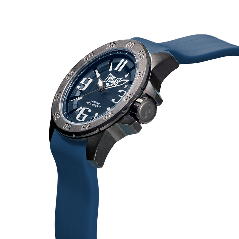 Relógio de Pulso Everlast Masculino Pulseira Silicone Azul E6992